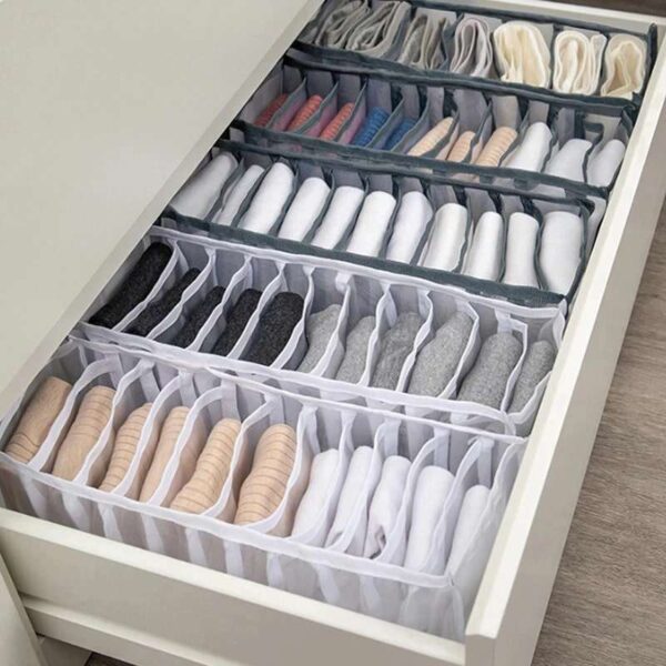 Drawer dividers for organized drawers and efficient closet organization.